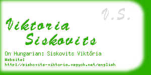 viktoria siskovits business card